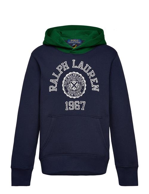 Logo Color-Blocked Fleece Hoodie Ralph Lauren Kids Navy