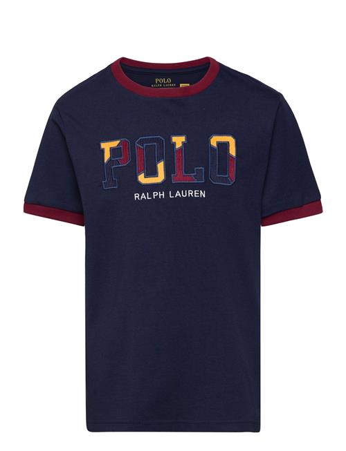 Corduroy-Logo Cotton Jersey Tee Ralph Lauren Kids Navy