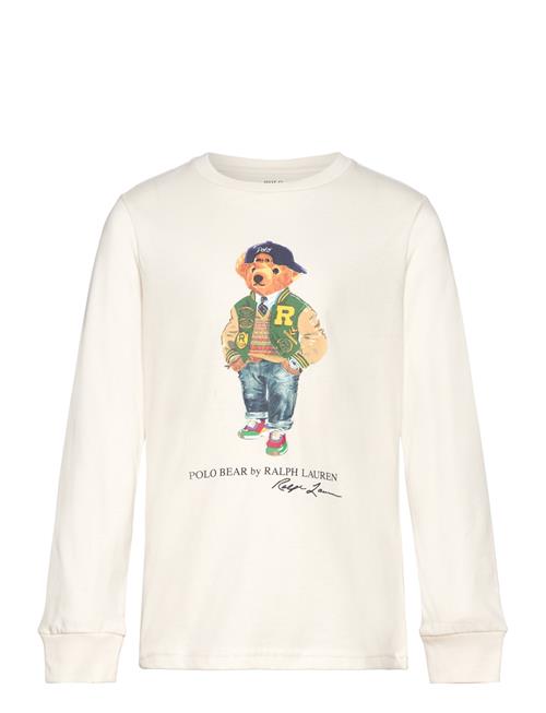 Polo Bear Cotton Long-Sleeve Tee Ralph Lauren Kids Cream