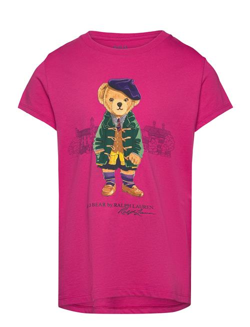 Polo Bear Cotton Jersey Tee Ralph Lauren Kids Pink