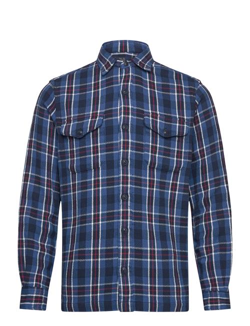 Classic Fit Plaid Flannel Workshirt Polo Ralph Lauren Blue