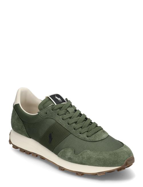 Prl Trail 100 Suede & Oxford Sneaker Polo Ralph Lauren Green