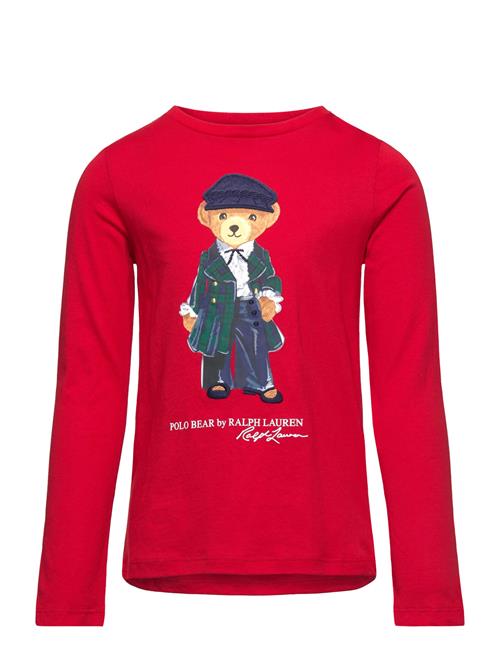 Polo Bear Cotton Jersey Long-Sleeve Tee Ralph Lauren Kids Red