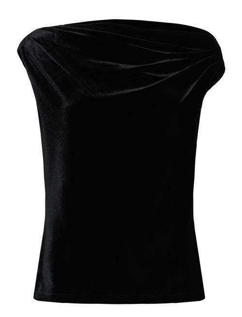 Stretch Velvet Off-The-Shoulder Blouse Lauren Ralph Lauren Black