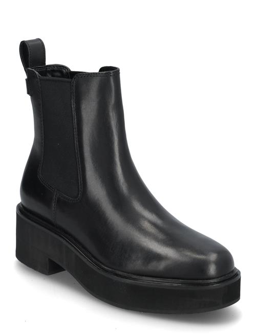 Adrianna Burnished Leather Bootie Lauren Ralph Lauren Black