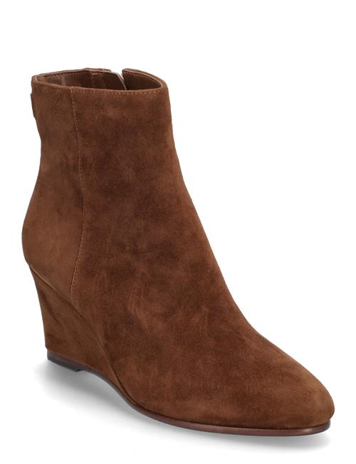 Sherry Suede Bootie Lauren Ralph Lauren Brown