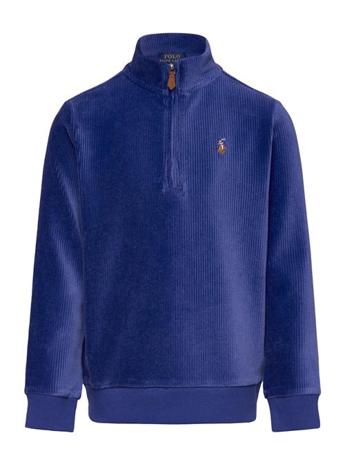 Knit Corduroy Quarter-Zip Pullover Ralph Lauren Kids Blue