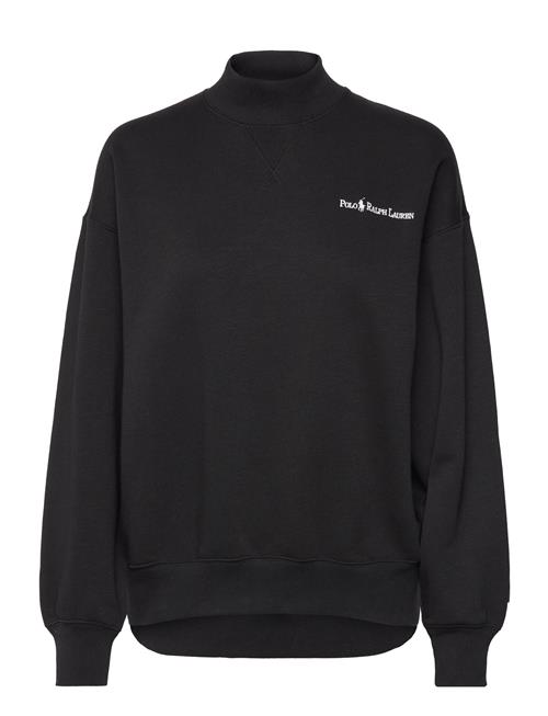 Logo Fleece Mockneck Polo Ralph Lauren Black