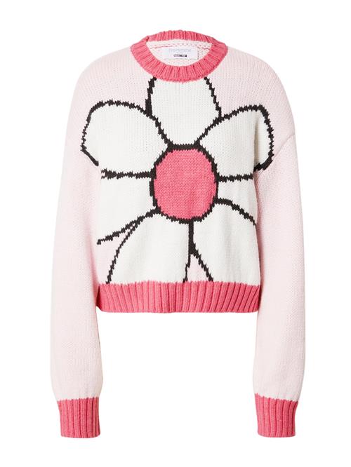 florence by mills exclusive for ABOUT YOU Pullover 'Cyprine'  pink / pastelpink / sort / hvid