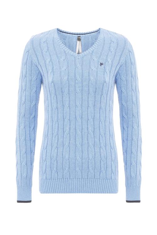 DENIM CULTURE Pullover 'HANNAH'  lyseblå