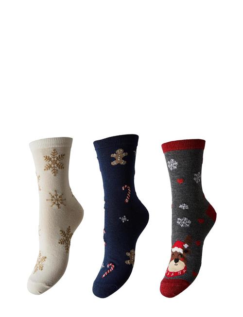 Pcjingle Glitter Socks 3-Pack Pieces Navy