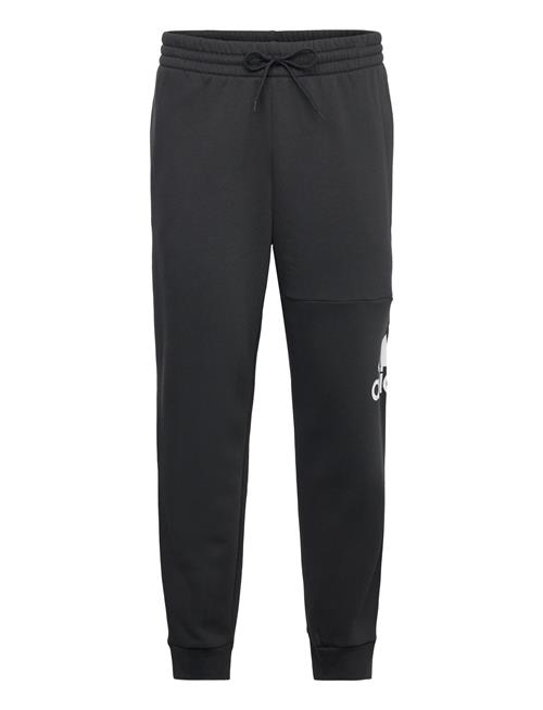 Essentials Fleece Tapered Cuff Big Logo Pants Adidas Sportswear Black