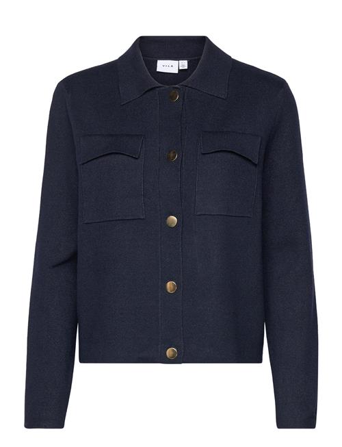 Vicassie L/S Knit Jacket/R Vila Navy