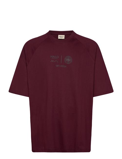 Halo Dbu Boxy T-Shirt Hummel Burgundy