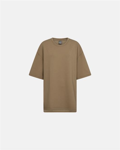 Sweat t-shirt "Oversize" | Polyester | Sand