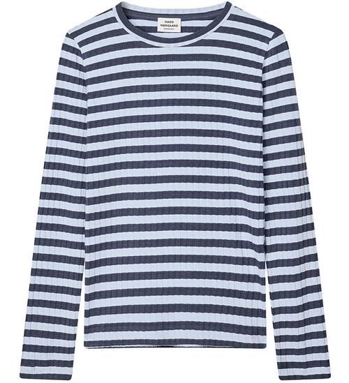 Mads Nørgaard Bluse - Rib - Classic Stripe Talika - Parisian Nig