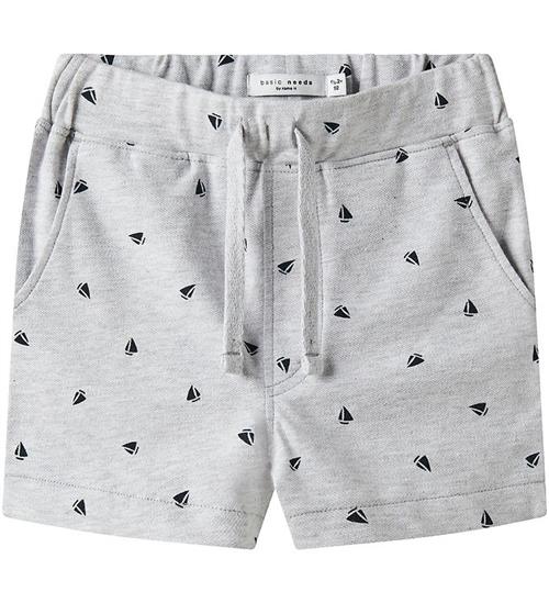 Name It Shorts - NmmVolo - Light Grey Melange/Boats