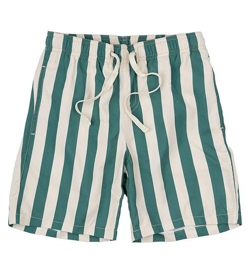 The New Badeshorts - TnNibes - Bottle Green Striped