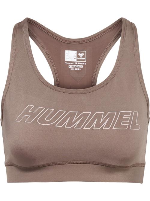 Hummel Sports-BH 'Tola'  mørkebeige / hvid