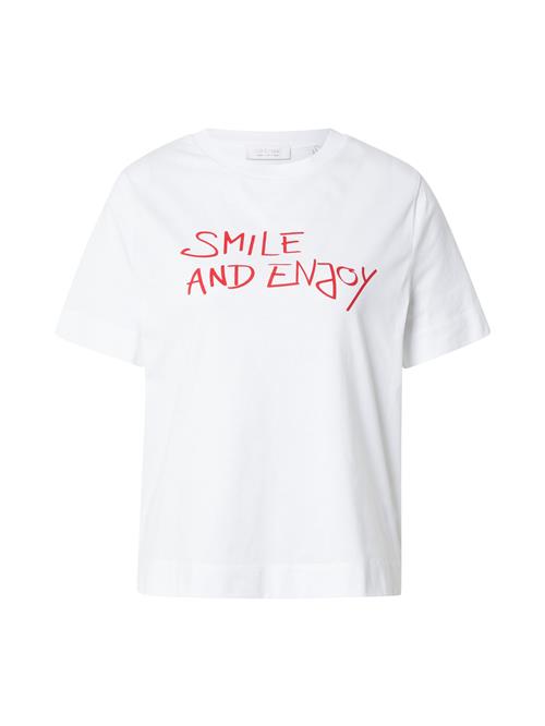 Rich & Royal Shirts 'Smile And Enjoy'  rød / hvid