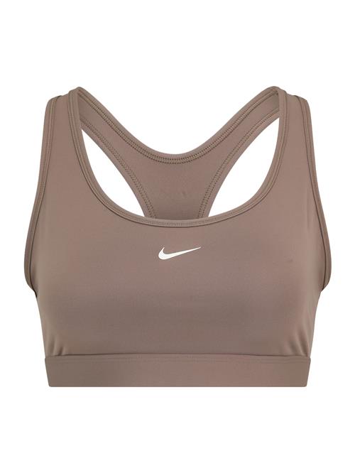 NIKE Sports-BH 'W NK SWSH LGT SPT BRA'  brun / hvid