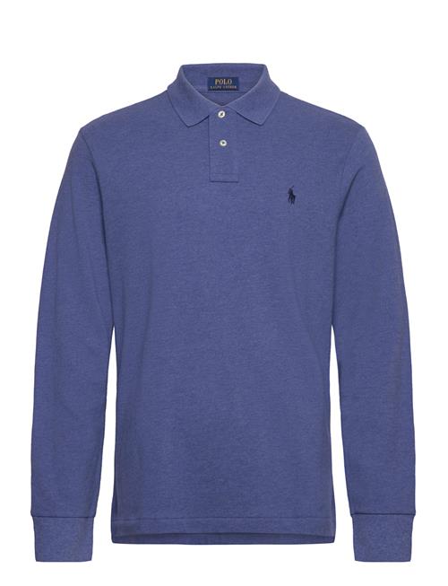 Custom Slim Fit Mesh Polo Shirt Polo Ralph Lauren Blue