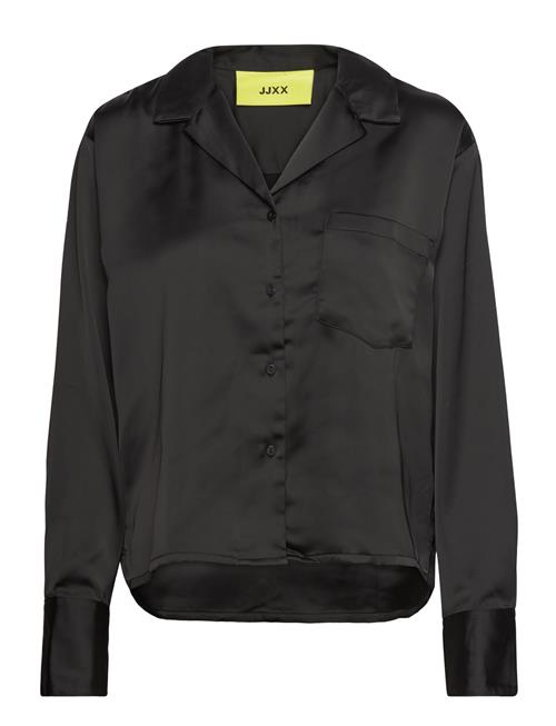 Jxeva Ls Comfort Satin Shirt Noos JJXX Black