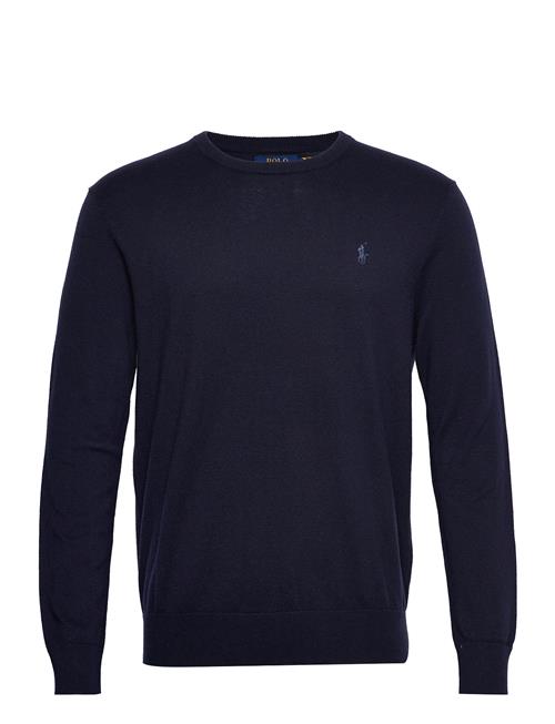 Cotton-Cashmere Crewneck Sweater Polo Ralph Lauren Blue