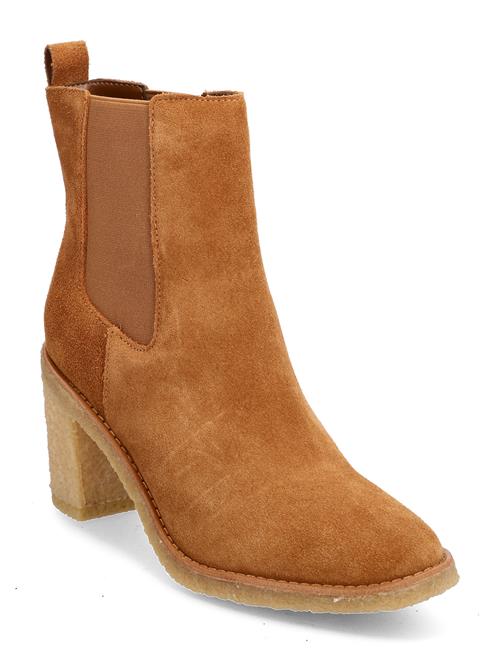 Marianna Water-Repellent Suede Bootie Lauren Ralph Lauren Brown