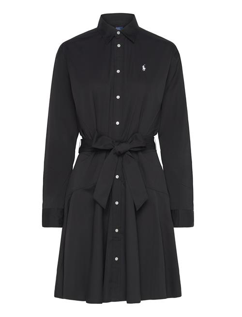 Paneled Cotton Shirtdress Polo Ralph Lauren Black