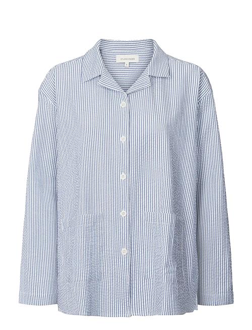 Silja Shirt - Seersucker STUDIO FEDER Blue