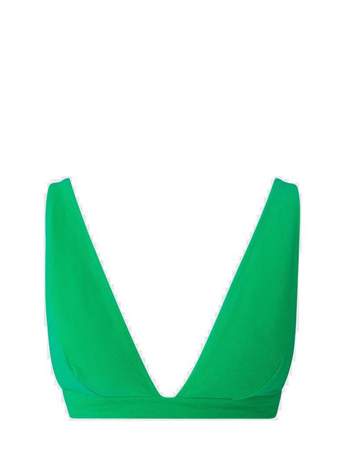 Plunge Bikini Top Understatement Underwear Green