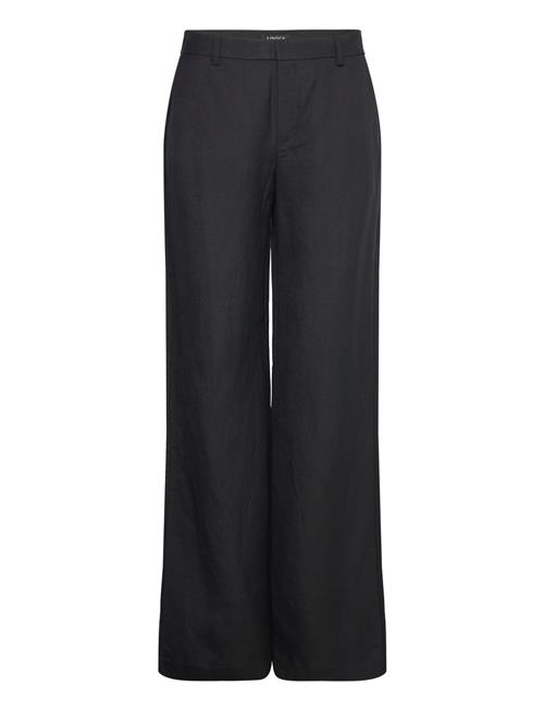 Trousers Superflare Linen Lindex Black