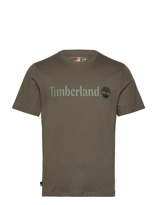 Linear Logo Short Sleeve Tee Timberland Khaki