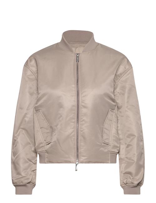 Ls Filled Nylon Bomber Calvin Klein Jeans Beige