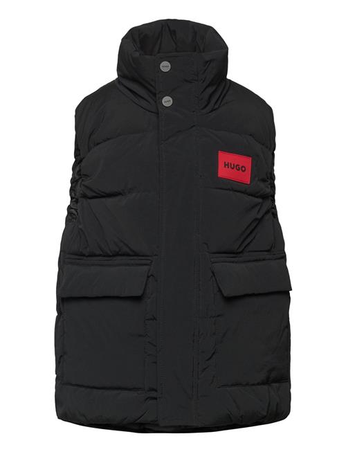 Puffer Jacket Sleeveless Hugo Kids Black