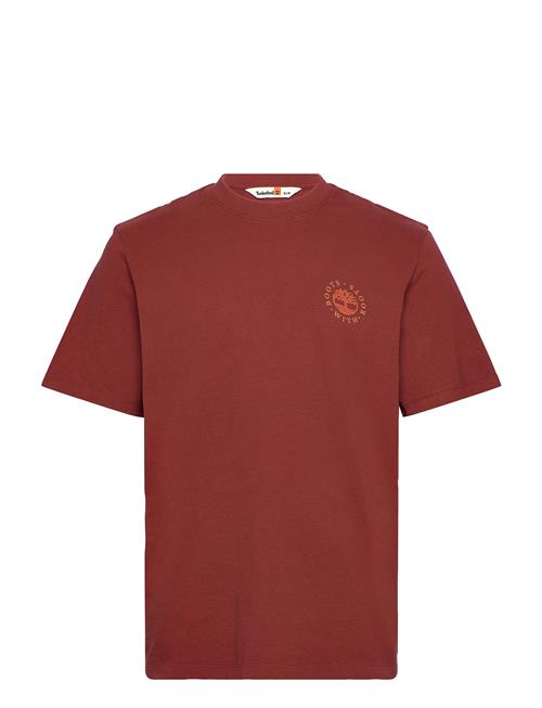 Washed Boot Lab Back Graphic Tee Timberland Burgundy