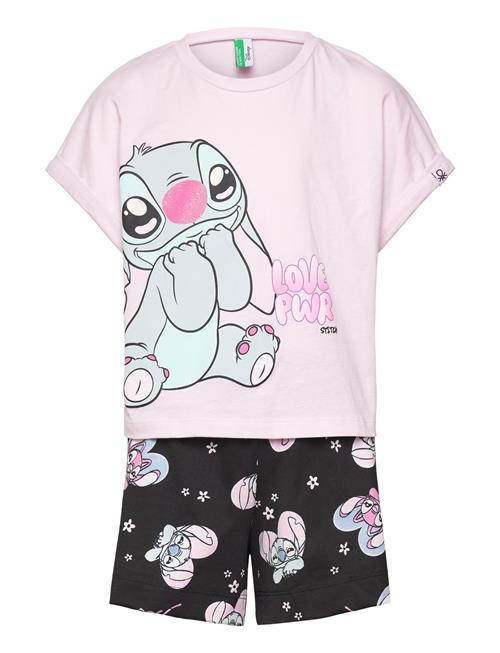 Pyjama(T-Shirt+Short United Colors Of Benetton Pink