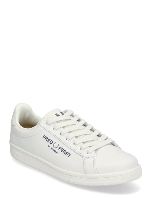 B721 Lthr / Branded Fred Perry White