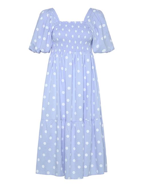 Cheri Dot Dress A-View Blue