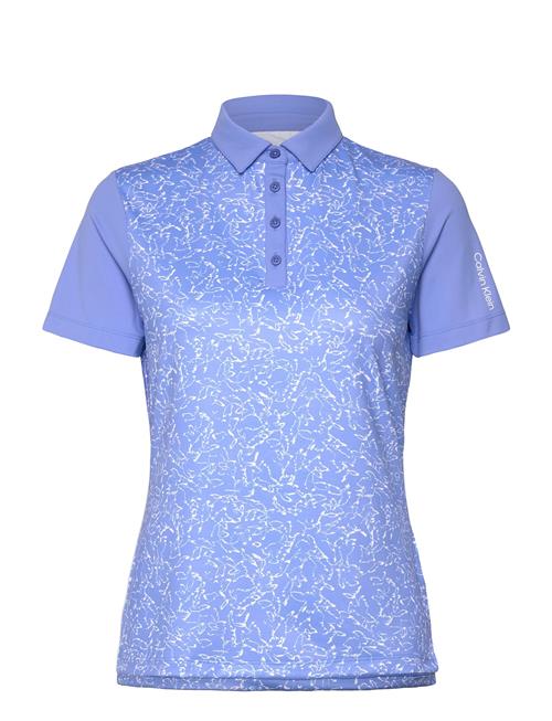 Harmony Printed S/S Shirt Calvin Klein Golf Blue