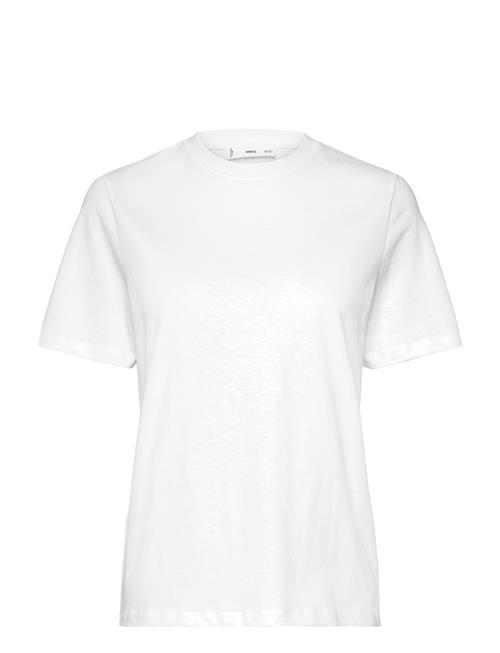 Short-Sleeved Cotton T-Shirt Mango White