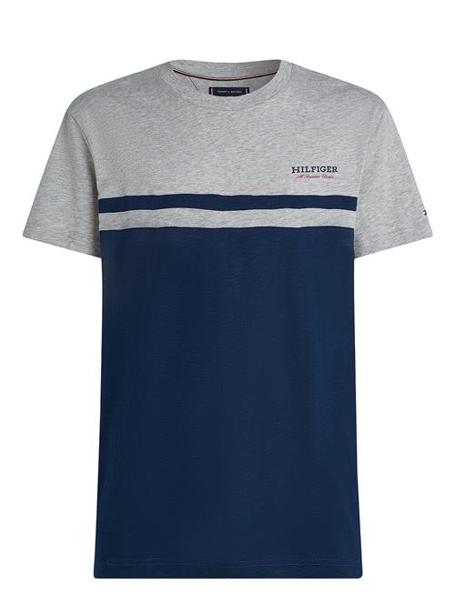 Monotype Colourblock Tee Tommy Hilfiger Grey