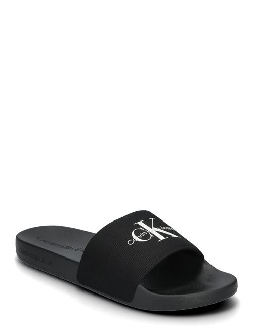 Slide Monogram Cv Calvin Klein Black