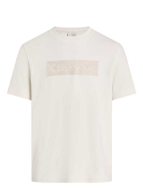 Textured Embroidery T-Shirt Calvin Klein White