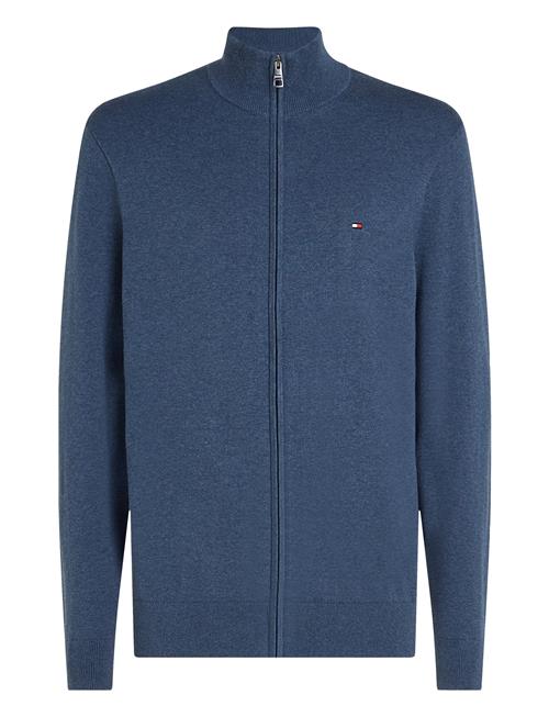 Essential Cotton Zip Thru Tommy Hilfiger Blue