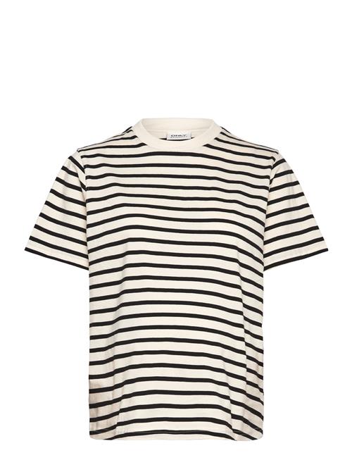 Olmlivina S/S Stripe Tee Jrs Only Maternity White