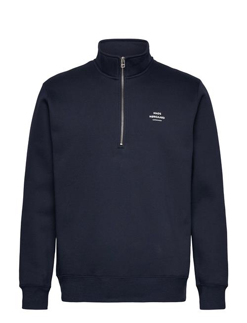 Standard Half Zip Logo Sweat Mads Nørgaard Navy