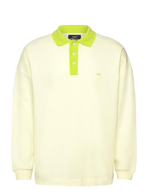 Light Terry Polo Sweat Mads Nørgaard Yellow