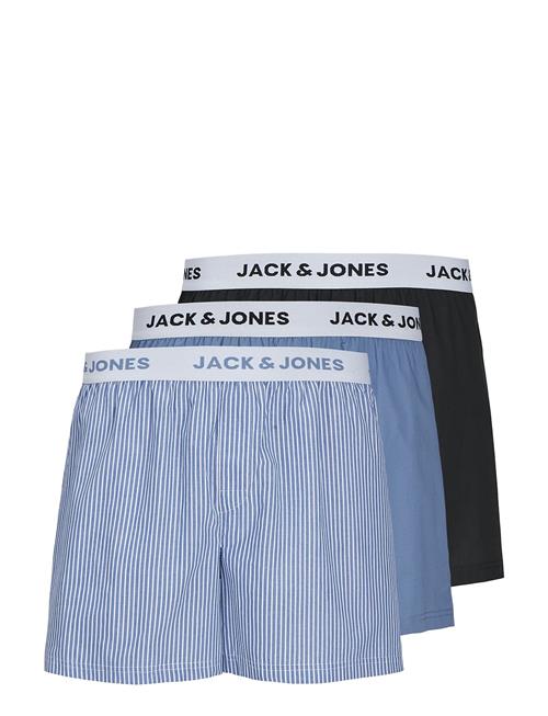 Se Jack & Jones Jactokyo Woven Boxers 3 Pack Jack & J S Blue ved Booztlet